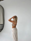 Rosalina satin top - beige