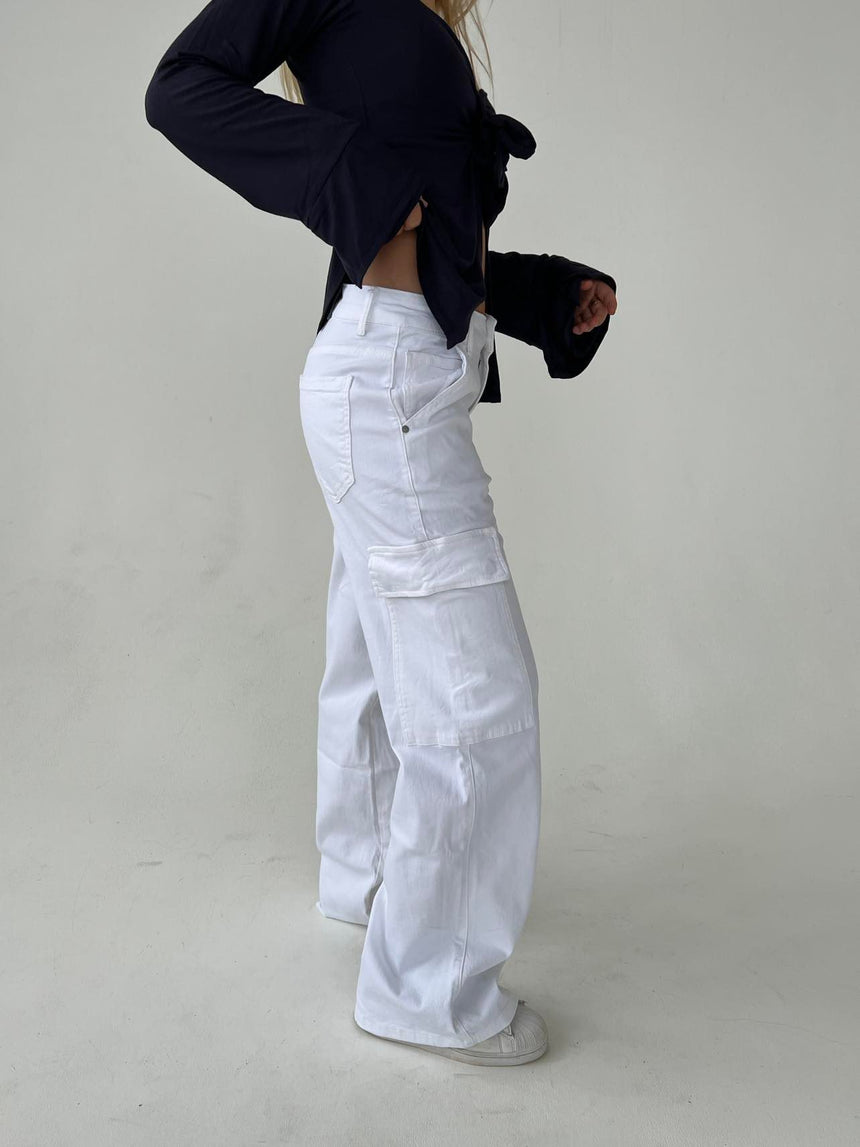 Clara cargo bukser - Off white