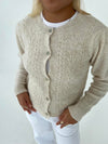 Cilla strikket cardigan - Beige