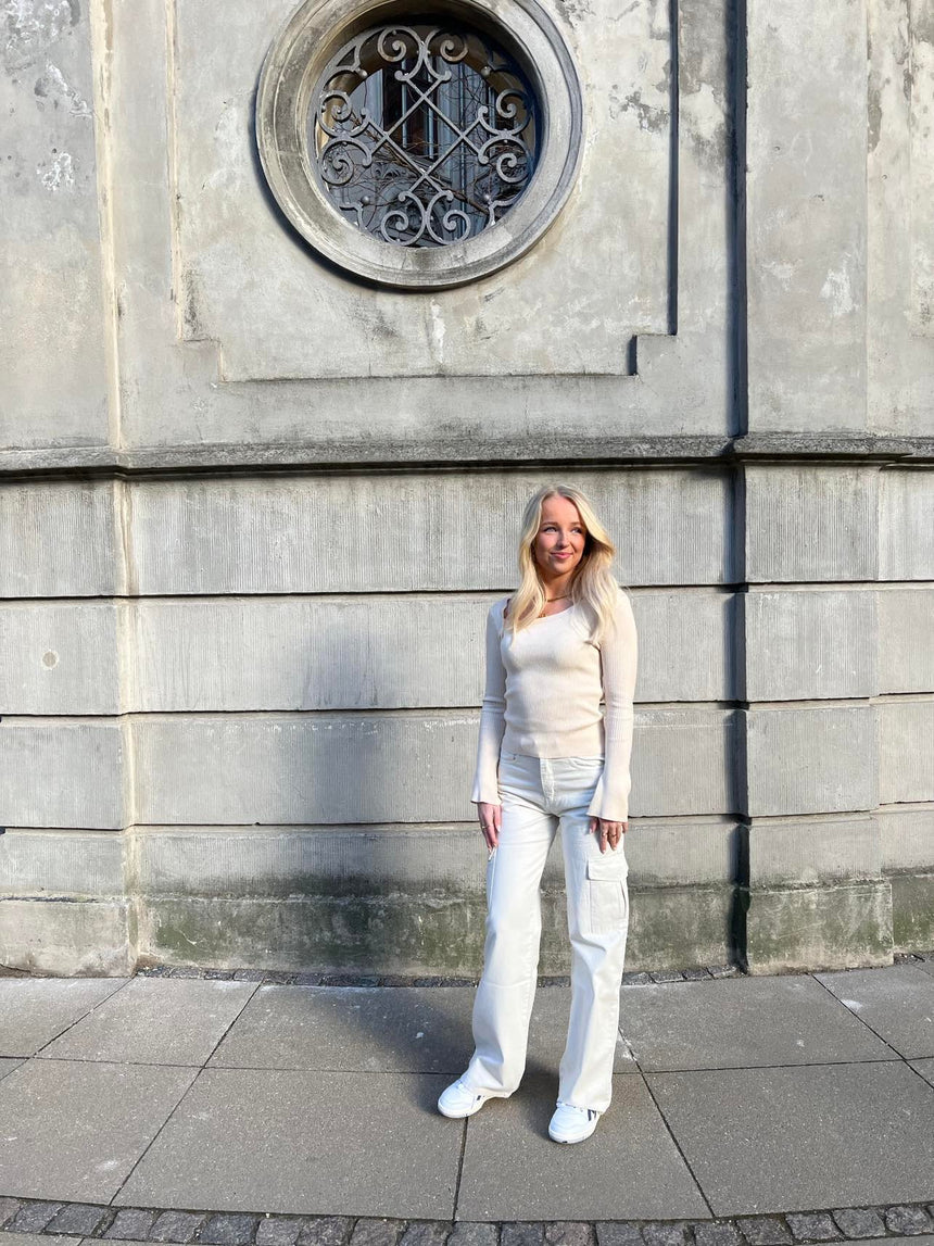 Lina cargo bukser - off white