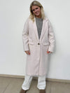 Paisley frakke off white/hvid