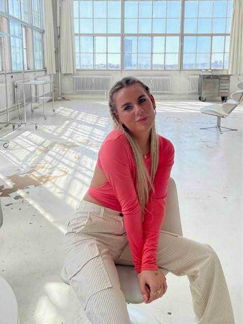 Anne-Sofie Krab - Åben ryg bluse pink