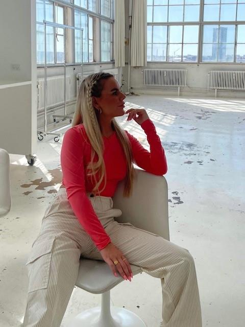 Anne-Sofie Krab - Åben ryg bluse pink