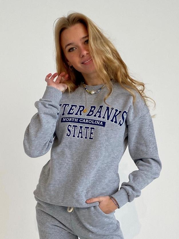 Peddey - College sweatshirt Outer Banks blå