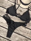 Kanvas bikini sort