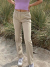 Straight bukser lys beige