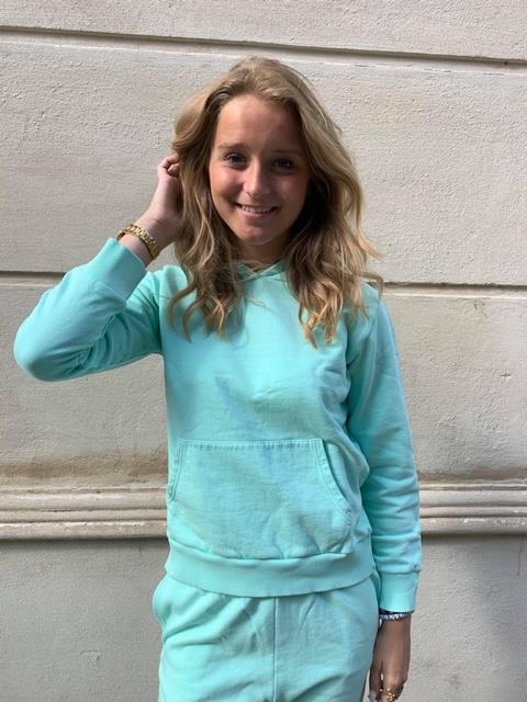 Kylie hoodie mint blå