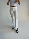 Flare bukser off white  uden lomme.
