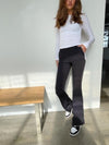 Flare bukser navy med lommer