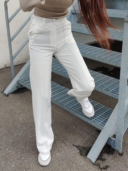 Classic wide bukser off white