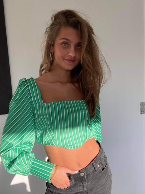 Livia skjorte  - Grøn