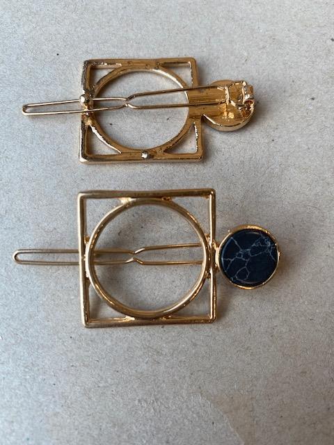 Chandler hårclips guld/sort