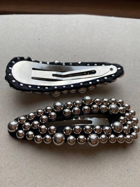 Kingston hårclips sort/shine sølv