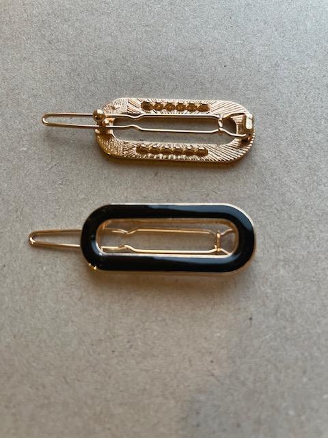 Belleville hårclips sort/guld