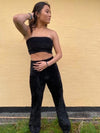 Fluffy tube top sort