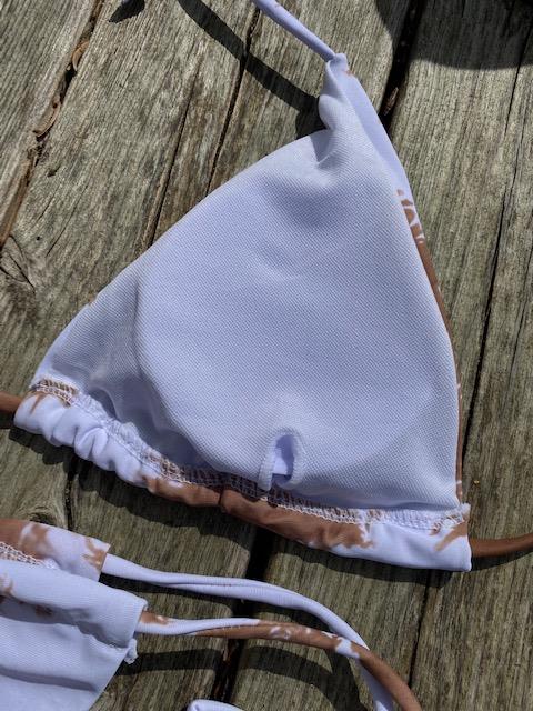 Fay bikini hvid/brun