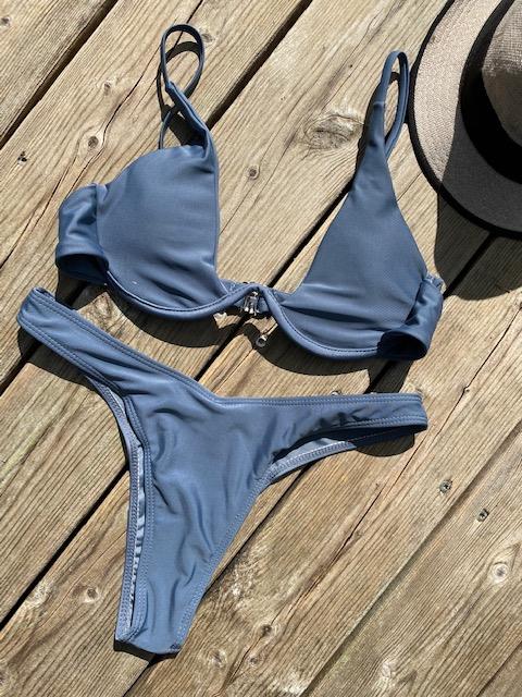 Kanvas bikini grå