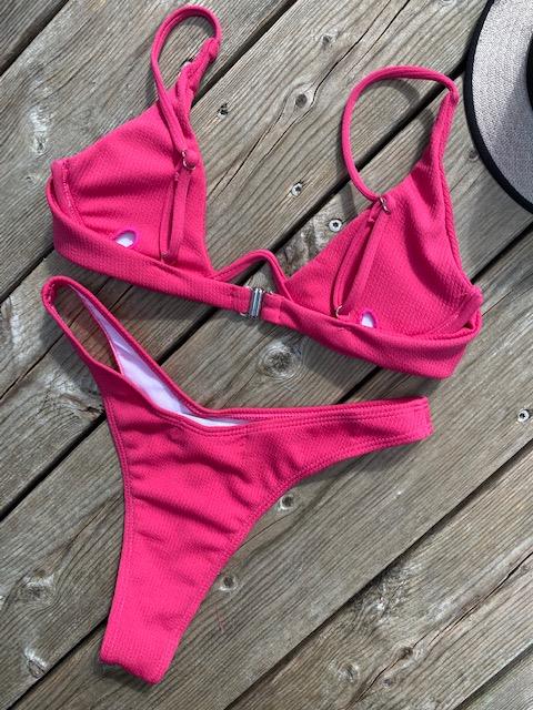Kanvas bikini i crepe pink
