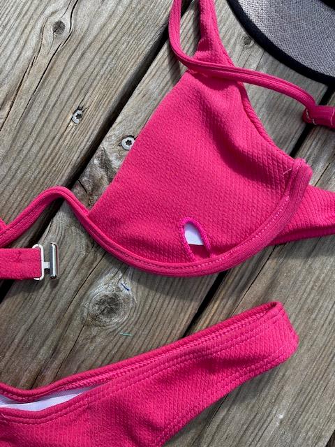 Kanvas bikini i crepe pink