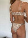 Cayman bikini - beige med sorte prikker