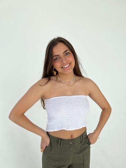 Inge crop top - Hvid