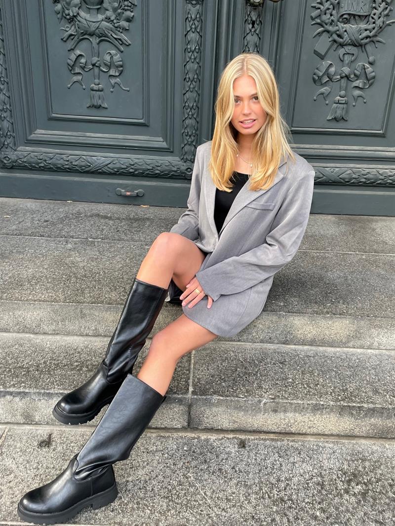 Premium - oversized blazer grå
