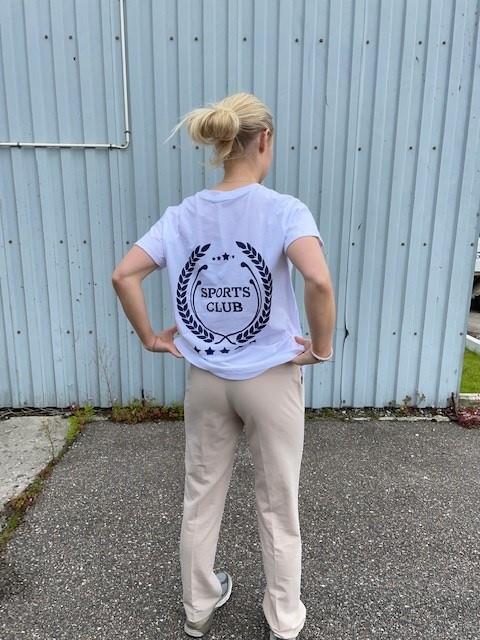 College t-shirt oversized white sportsclub