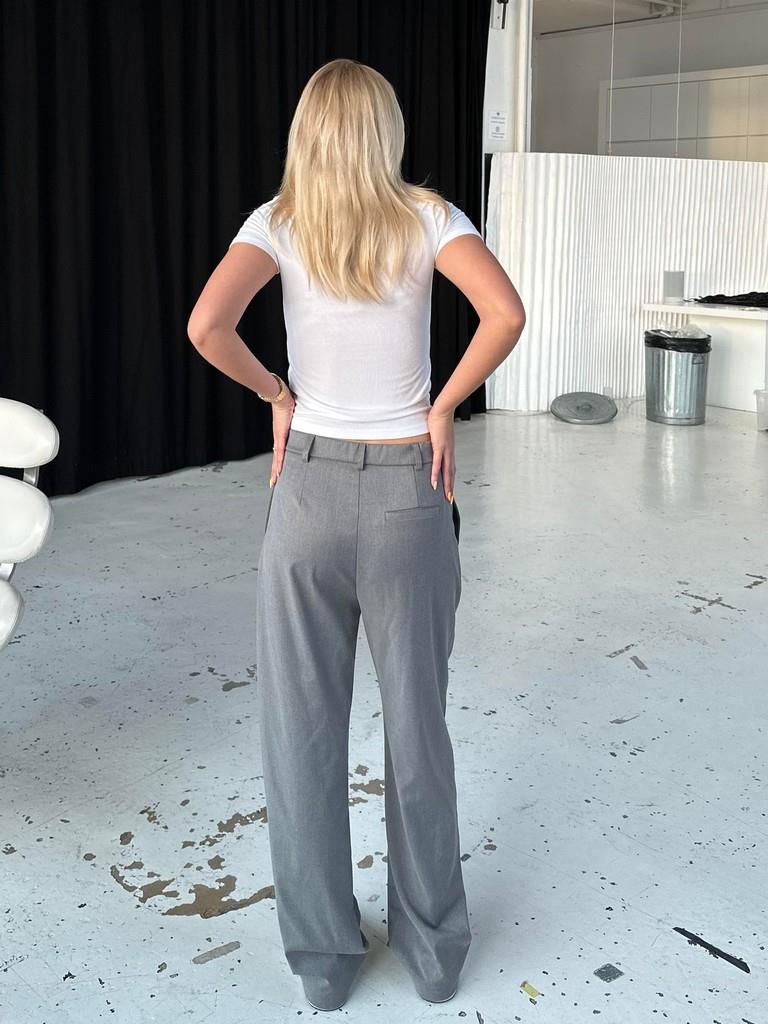 Lisette oversized suit bukser - Grå