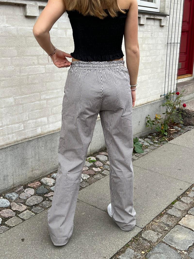 Svea lærredsbukser - navy/beige