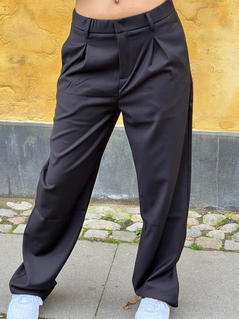 Lisette oversized suit bukser - Sort