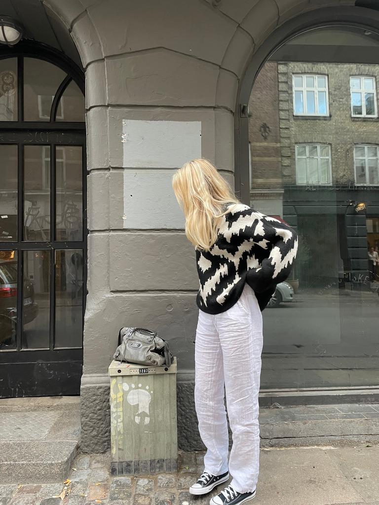 Aino hør bukser hvid