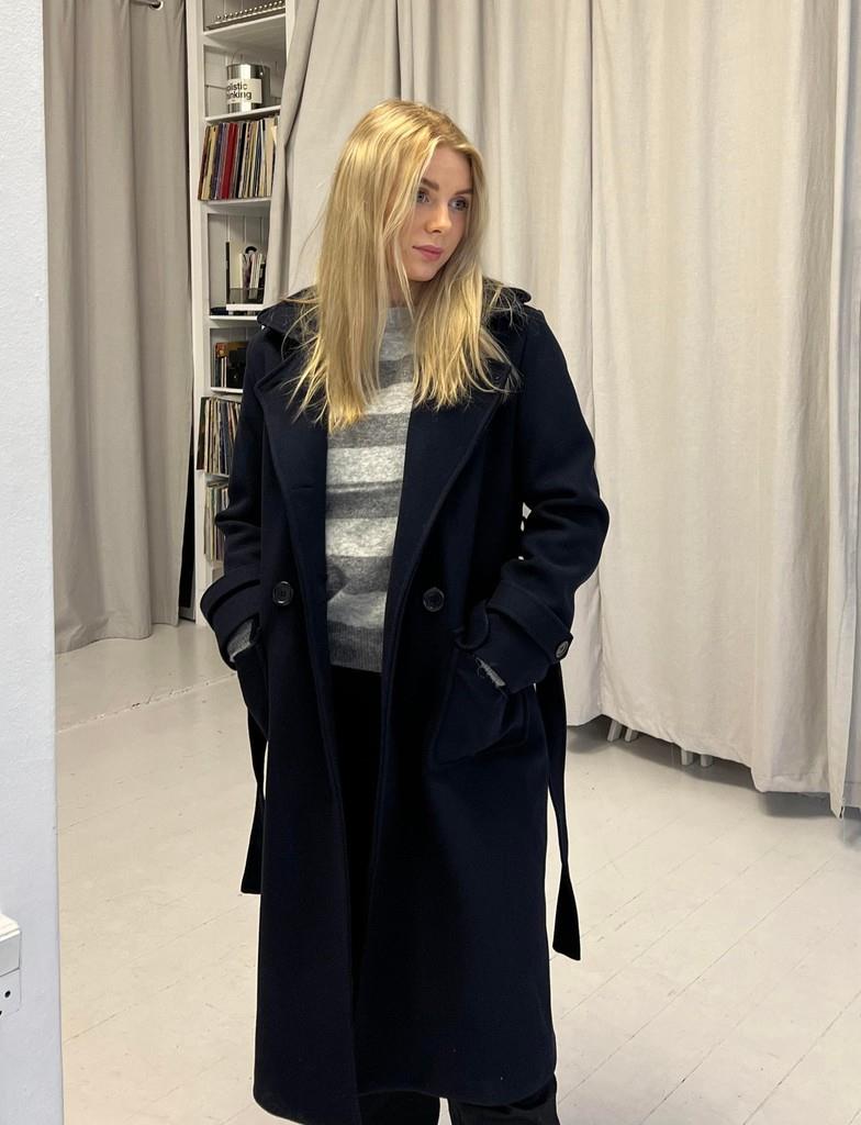 Ginalli frakke lang - navy