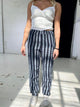 Hilja bred stribe - Navy