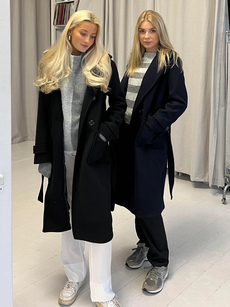 Ginalli frakke lang - navy