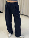 Lisette oversized suit bukser - Navy