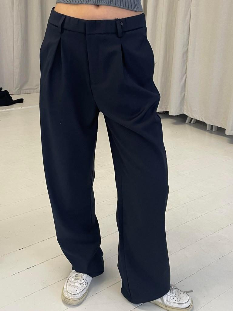 Lisette oversized suit bukser - Navy