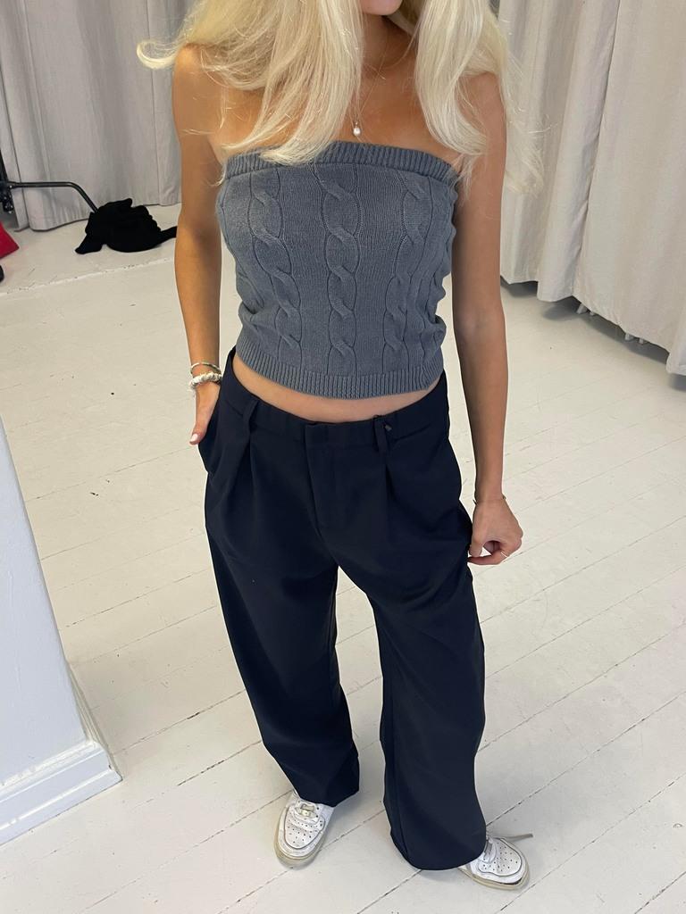 Lisette oversized suit bukser - Navy
