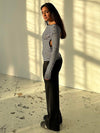 Albina bluse - Hvid/sort