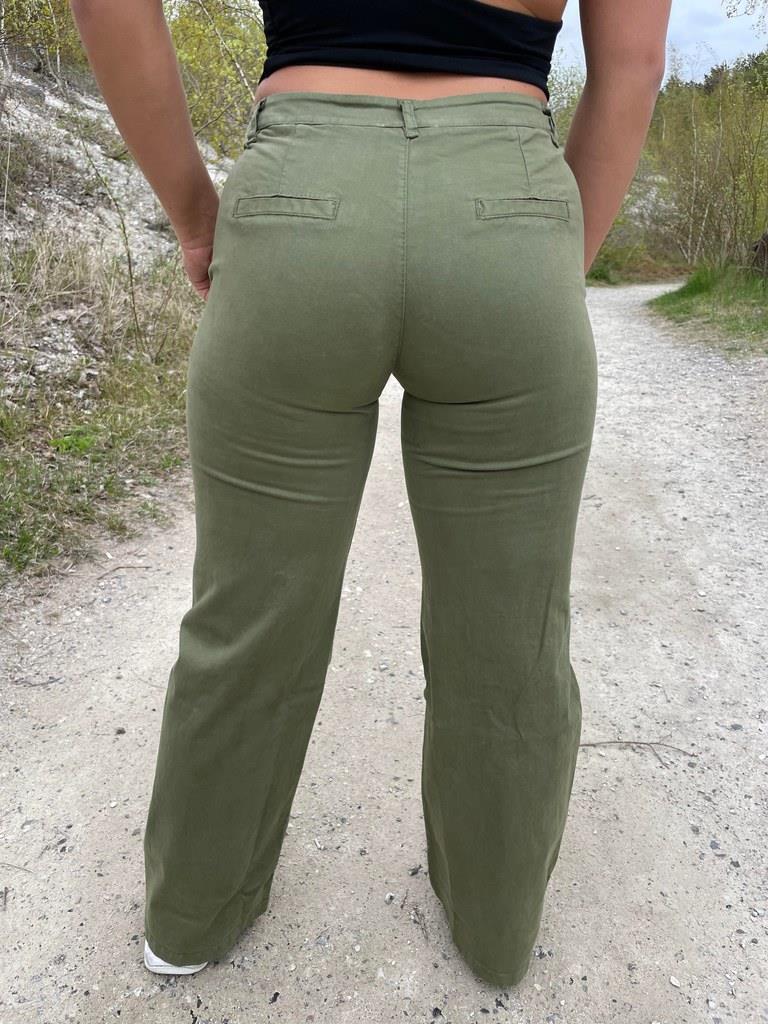 Pandora lærredsbukser - kaki