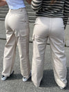 Rachel Cargo bukser - lys beige