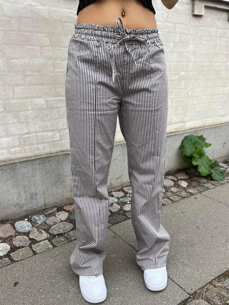 Svea lærredsbukser - navy/beige