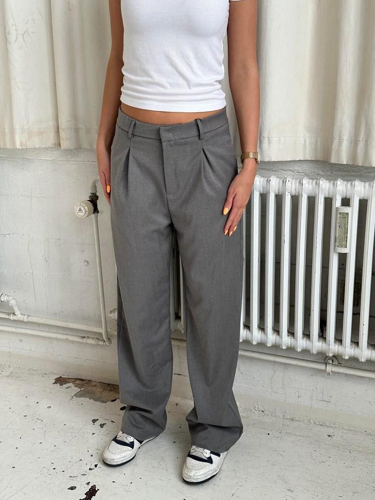 Lisette oversized suit bukser - Grå