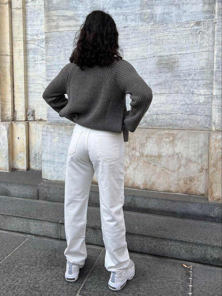 Janni cowboy bukser - off white