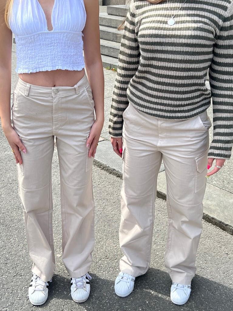 Rachel Cargo bukser - lys beige