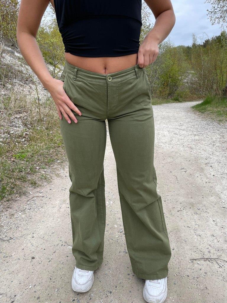 Pandora lærredsbukser - kaki