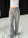 Lisette oversized suit bukser - Grå