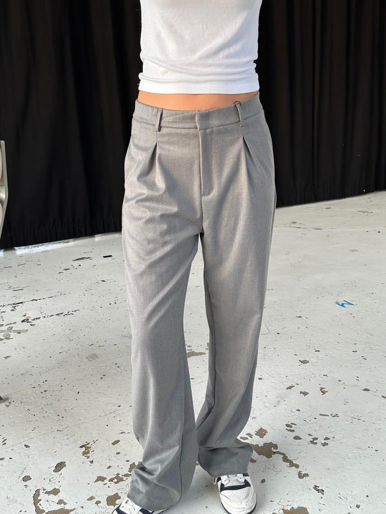 Lisette oversized suit bukser - Grå