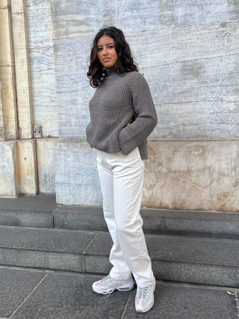 Janni cowboy bukser - off white