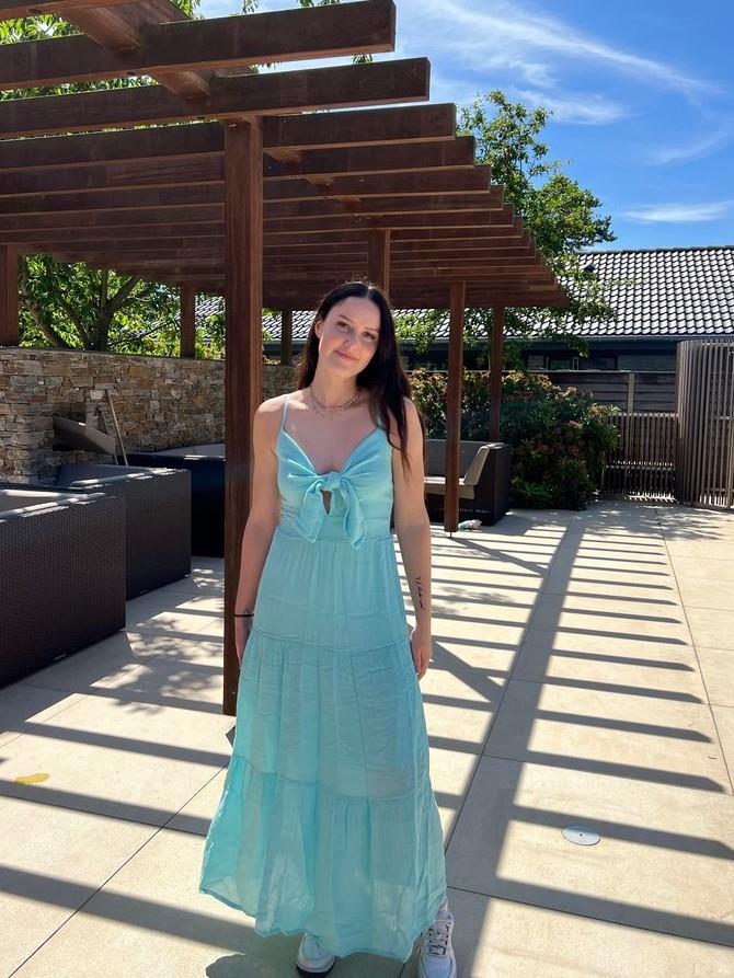Lydia kjole - turkis