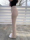 Silla bukser med slids - beige